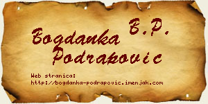 Bogdanka Podrapović vizit kartica